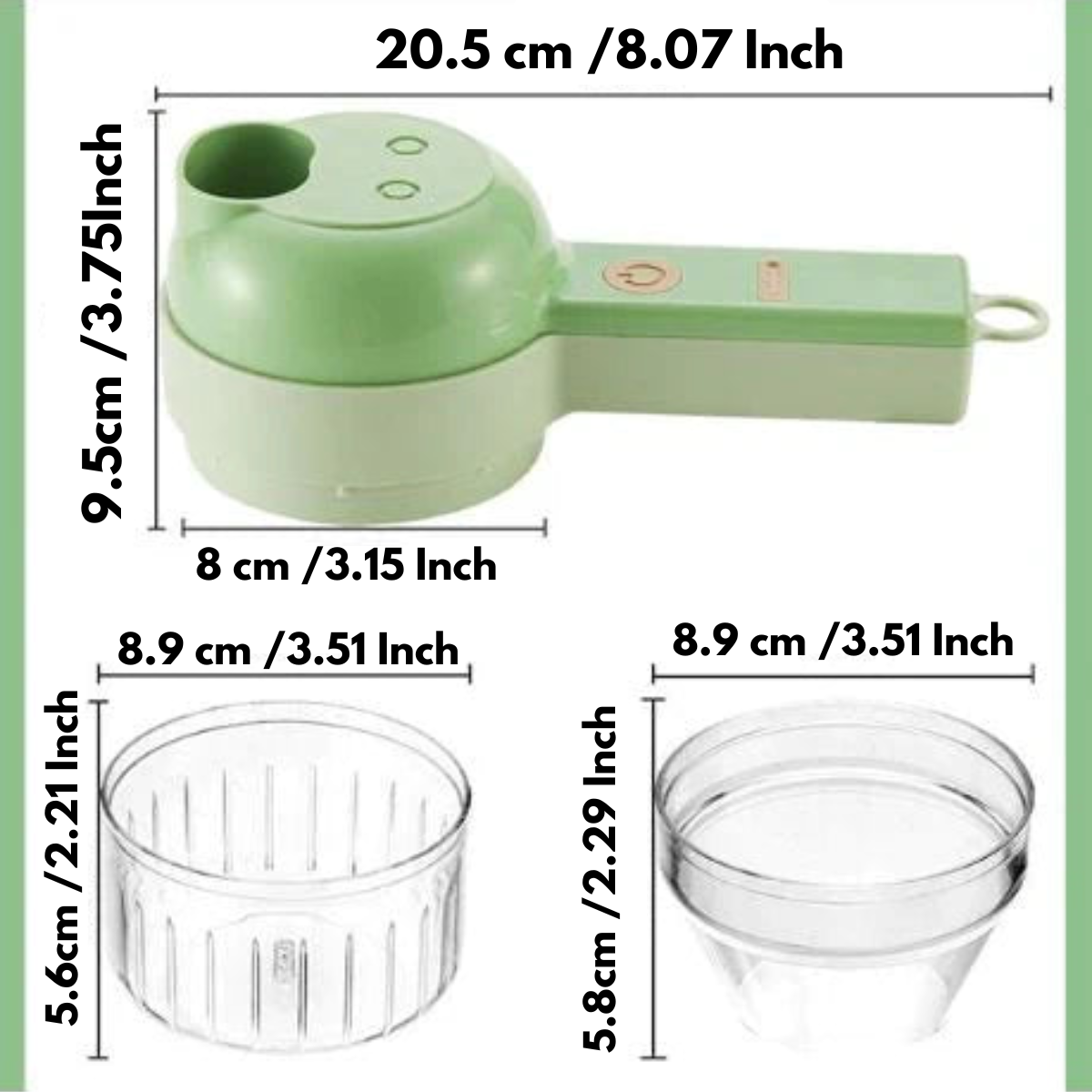 4-in-1 multifunctional chopper
